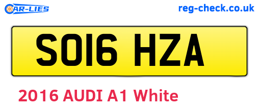 SO16HZA are the vehicle registration plates.