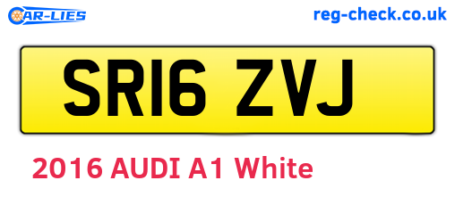 SR16ZVJ are the vehicle registration plates.