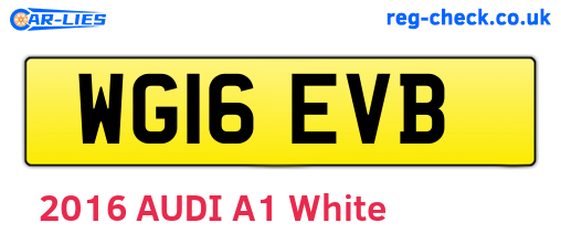 WG16EVB are the vehicle registration plates.