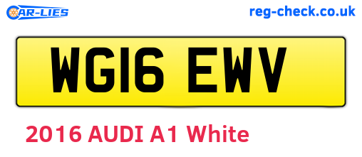 WG16EWV are the vehicle registration plates.
