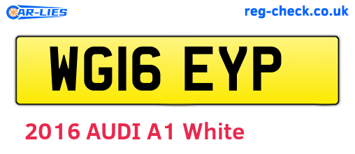 WG16EYP are the vehicle registration plates.