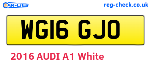 WG16GJO are the vehicle registration plates.