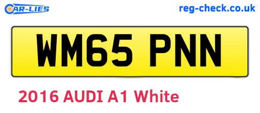 WM65PNN are the vehicle registration plates.
