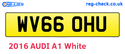 WV66OHU are the vehicle registration plates.