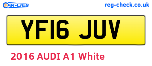 YF16JUV are the vehicle registration plates.