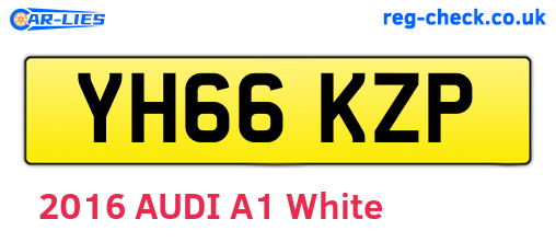 YH66KZP are the vehicle registration plates.