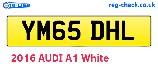 YM65DHL are the vehicle registration plates.