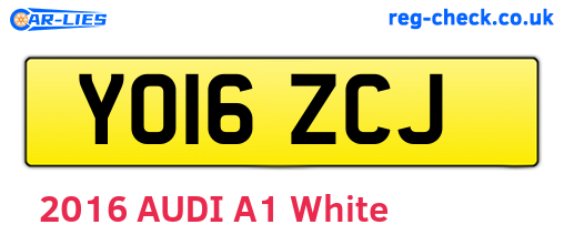 YO16ZCJ are the vehicle registration plates.