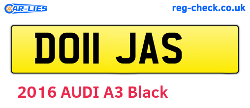 DO11JAS are the vehicle registration plates.