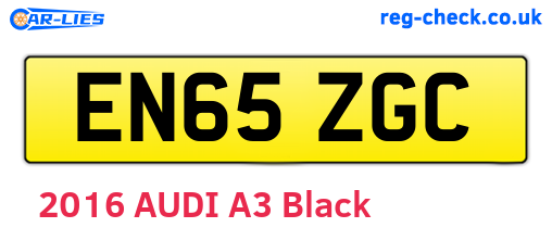 EN65ZGC are the vehicle registration plates.