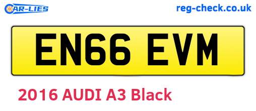 EN66EVM are the vehicle registration plates.