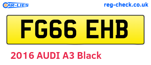 FG66EHB are the vehicle registration plates.