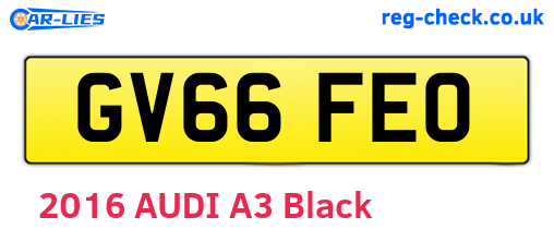 GV66FEO are the vehicle registration plates.