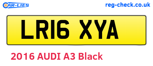 LR16XYA are the vehicle registration plates.