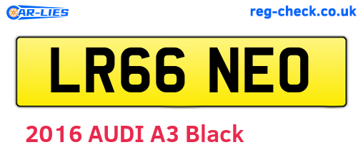 LR66NEO are the vehicle registration plates.