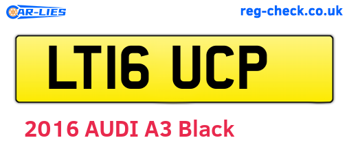 LT16UCP are the vehicle registration plates.