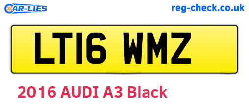 LT16WMZ are the vehicle registration plates.