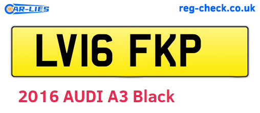 LV16FKP are the vehicle registration plates.