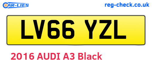 LV66YZL are the vehicle registration plates.
