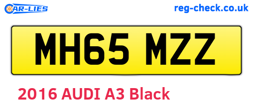 MH65MZZ are the vehicle registration plates.