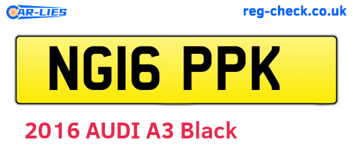 NG16PPK are the vehicle registration plates.