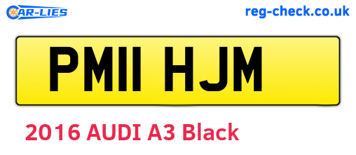 PM11HJM are the vehicle registration plates.