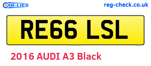 RE66LSL are the vehicle registration plates.