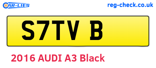 S7TVB are the vehicle registration plates.