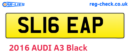 SL16EAP are the vehicle registration plates.