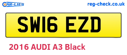 SW16EZD are the vehicle registration plates.