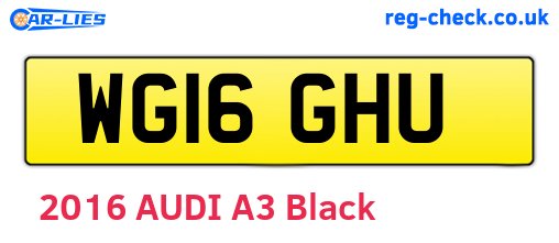 WG16GHU are the vehicle registration plates.