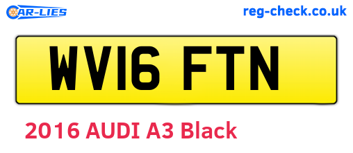 WV16FTN are the vehicle registration plates.