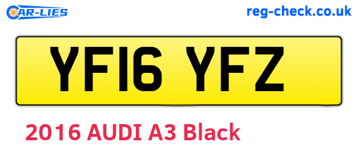 YF16YFZ are the vehicle registration plates.