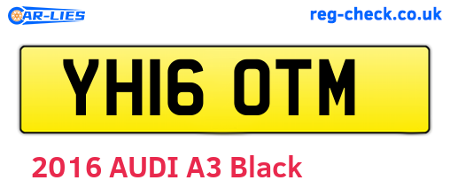 YH16OTM are the vehicle registration plates.