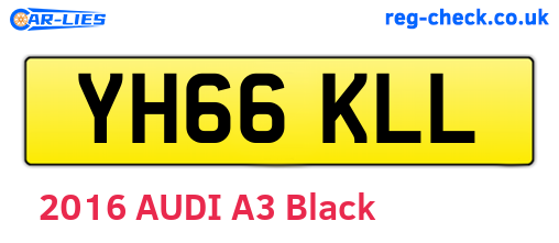 YH66KLL are the vehicle registration plates.