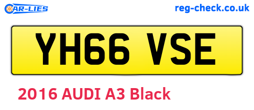 YH66VSE are the vehicle registration plates.