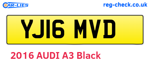 YJ16MVD are the vehicle registration plates.