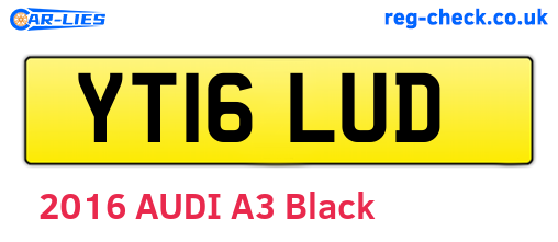 YT16LUD are the vehicle registration plates.