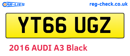YT66UGZ are the vehicle registration plates.
