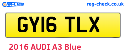 GY16TLX are the vehicle registration plates.