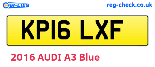 KP16LXF are the vehicle registration plates.