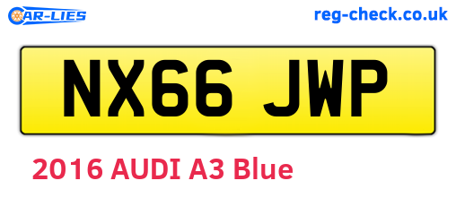NX66JWP are the vehicle registration plates.