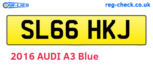 SL66HKJ are the vehicle registration plates.