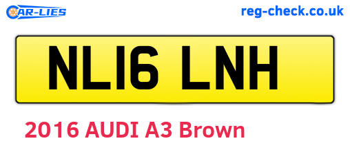 NL16LNH are the vehicle registration plates.