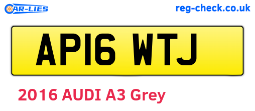 AP16WTJ are the vehicle registration plates.