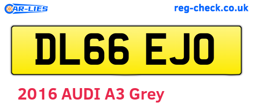 DL66EJO are the vehicle registration plates.