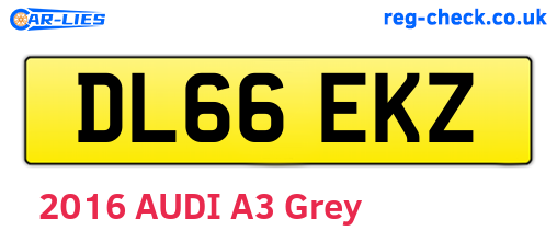 DL66EKZ are the vehicle registration plates.