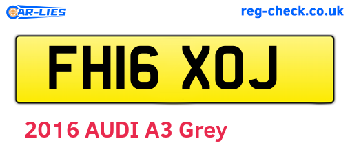 FH16XOJ are the vehicle registration plates.