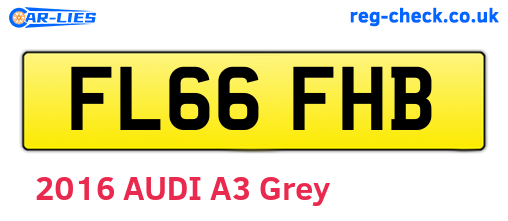 FL66FHB are the vehicle registration plates.