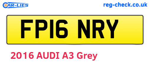 FP16NRY are the vehicle registration plates.